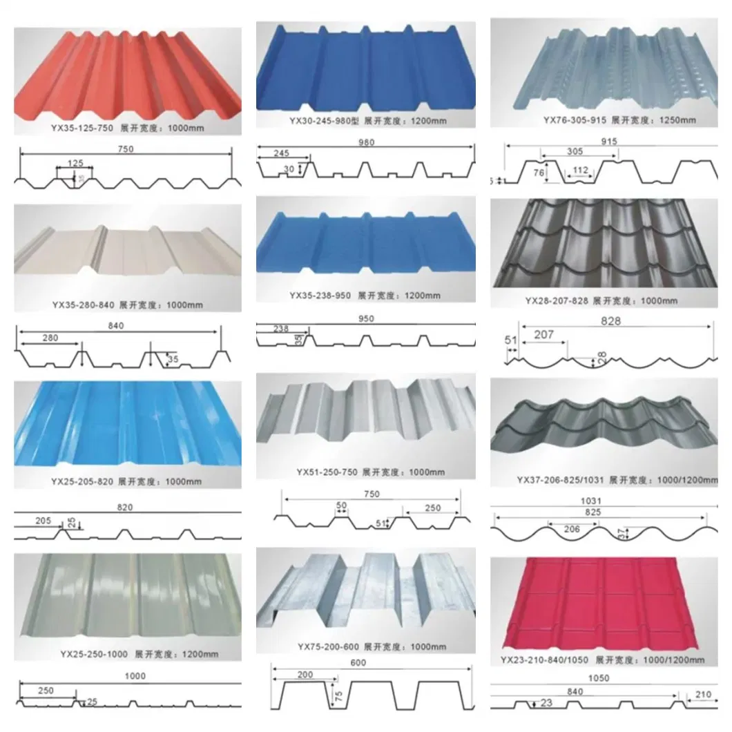 SGCC Dx51d PPGI PPGL Prepainted Galvanized Corrugated Steel Sheet Roofing Sheet